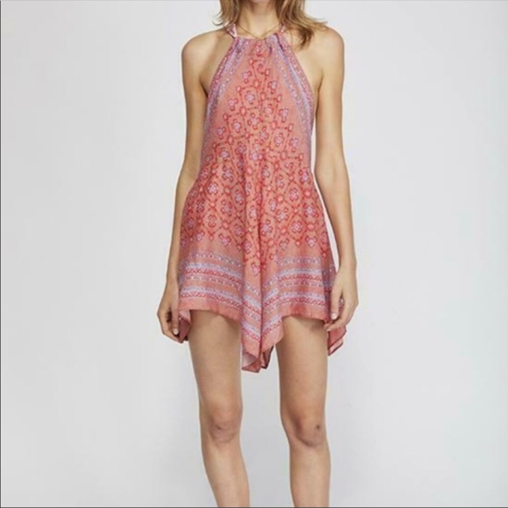 Free People Make Me Yours Halter Mini Dress